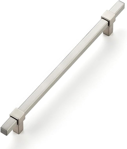 1 Pack Brushed Nickel Cabinet Handles - 7-1/2" Hole Center Cabinet Pulls Drawer Pulls Cabinet Hardware Kitchen Handles for Cabinets