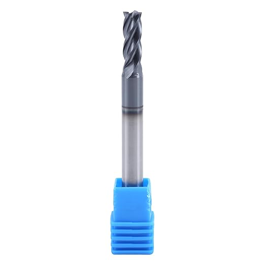 ISB 7/32'' Carbide Square End Mill Bits, 4 Flute Micro Grain Carbide Mill Bits for Alloy Steels/Hardened Steels, Suitable for DIYers and Professionals, 1 Piece