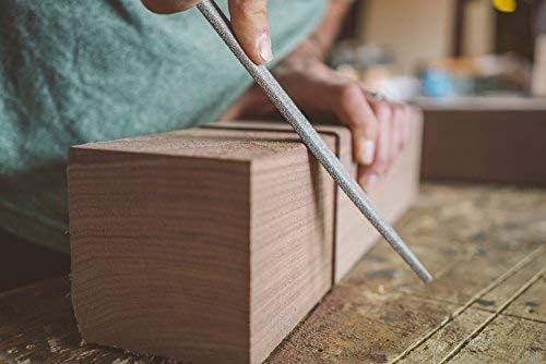 Kutzall Original 6" Warding Hand Rasp - Fine, Wood Rasp/File Used for Woodworking & Shaping, W/Ergonomic Soft Grip Handle, Abrasive Tungsten Carbide Coating - 11" (279.4mm) Overall Length - WD6170