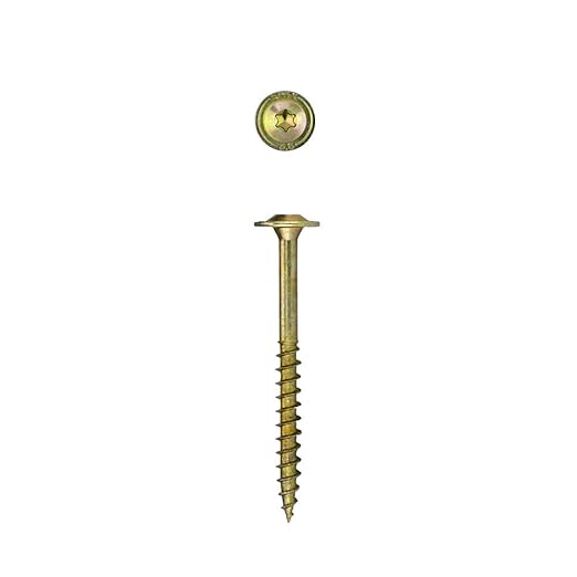 SPAX 4581020800905 5/16 x 3-1/2" T-Star Drive Washer Head Yellow Zinc PowerLag Screw (50 Pieces per Box)