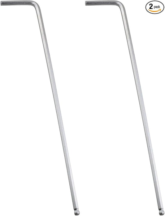 2PCS 5/64'' Internal Hexagonal Ball End Hex Key Allen Wrench L Shaped Long Arm Repairing Tool