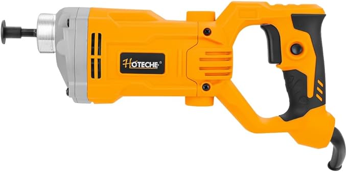 Hoteche 1200W Electric Concrete Vibrator ??Handheld Power Concrete Vibration Tool with 2m Cable ??for Slabs, Foundations, Driveways(Machine Only, compatible with 35mm Rod)