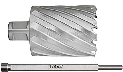 Accusize Industrial Tools 1-3/16'' by 2'' Cutting Depth H.S.S. Annular Cutter with 1 Pc Pilot Pin, 2081-2024Pin
