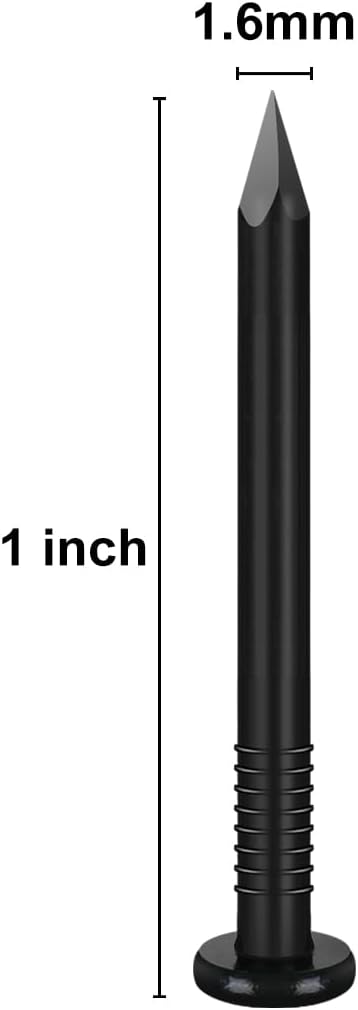 1 inch Hardware Nails, (2040pcs) 3 lbs Black Nails, Nails for Hanging Pictures, Small Nails, Wall Nails, Wood Nails