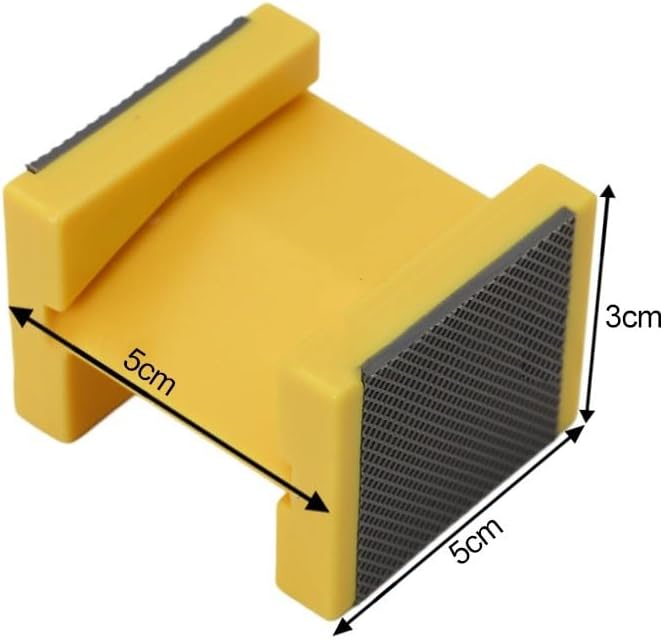 Edge Tape Holder and Edge Banding Trimmer Tool for Woodworking, Adjustable Edge Tape Fixer with Uniform Pressure and Anti-Misalignment Guide, Small Wood Wedge Tool, Yellow(Big)
