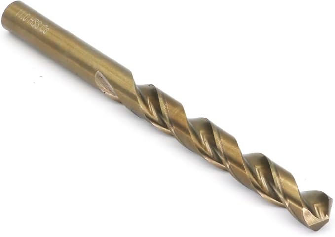 Metric Cobalt Drill Bits 11mm 5PCS, M35 high Speed Steel, high Hardness Straight Shank Drill, Mechanical or Hand Drill for Drilling, Suitable for Stainless Steel, Iron, Copper and Aluminum.