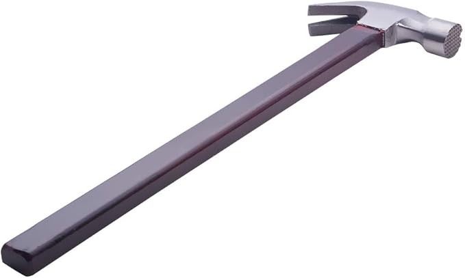 Utoolmart 8.8 Ounce Magnetic Anti-slip Head Wooden Handle Curved Claw Hammer 40cm/15.7" Length