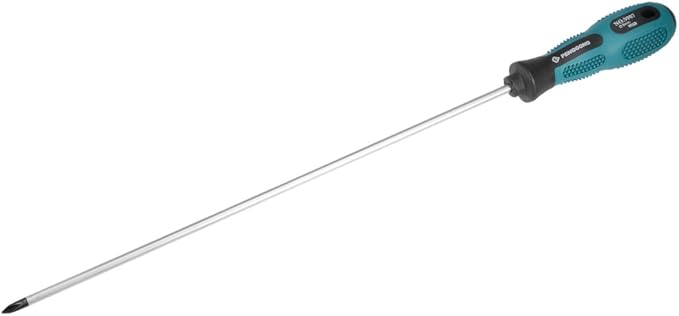 uxcell #1 Phillips Screwdriver 12 Inch Round Shaft Non Slip Comfortable Handle