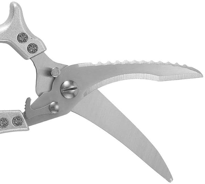 Poultry Shears, Heavy Duty Kitchen Scissors with Non-Slip Handles, Stainless Steel All-Purpose Kitchen Shears for Chicken/Meat/Fish, Seafood Cutting, Dishwasher Safe and Anti-Rust Scissors
