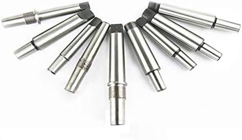 Morse Drill Chuck Arbor, 45# Steel Drill Chuck Arbor Morse Taper Shank Arbor HRC-55 for Lathes and Drill Presses MT3-B22