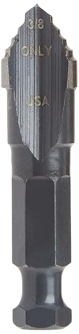 Irwin Tools - 10312ZR Unibit #12 3/8-Inch Step-Drill Bit, 1/4-Inch Shank (10312) Black