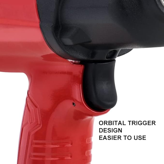 AEROPRO TOOLS 1/2-Inch Aluminum Air Impact Wrench(A398),Twin Hammer with 1380FT-LB Max Loosening Torque, Pneumatic Impact Gun, for Auto Repair, Tire Shop (1380 ft-lbs | Air Impact Wrench + Socket)