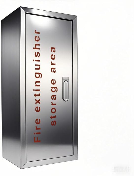 Fire Extinguisher Cabinet,Box,Bracket, Wall Mount,Stainless Steel Suitable for 5LB,10LB Fire Fxtinguisher