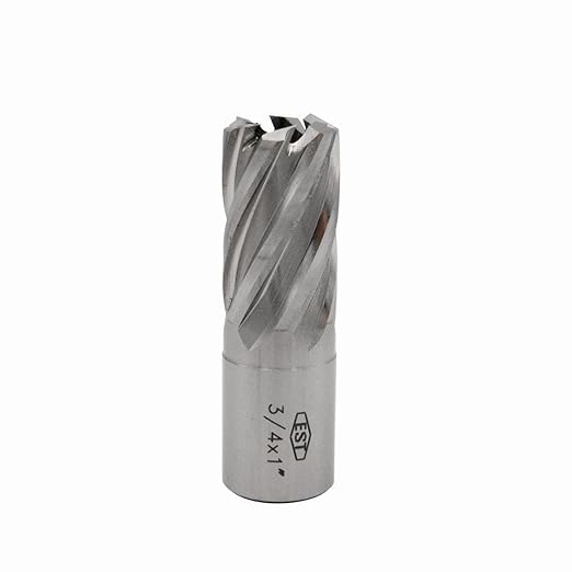 EST HSS M2AL Annular Cutter 1" DOC with 3/4" Weldon Shank for Magnetic Drill Press (D3/4" X 1")