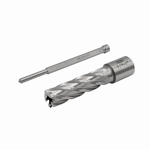 HSS M2AL Annular Cutter 2" DOC with 3/4" Weldon Shank for Magnetic Drill Press by EST (D5/8" X 2")