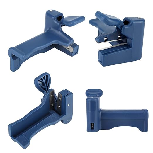 Edge Banding Trimmer, Manual Veneer Edge Trimmer, Plastic Edgebanding Trimmers for Cutting 54mm Width and 0.5mm Thickness Wood, Woodworking Banding End Cutter, 5.51x3.35in