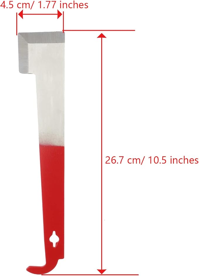 4 Pack Steel Beekeeping Hive Tool Hive Scraper Tool Bee Frame Lifter and Scraper Equipment for Beekeepers, 2 Types