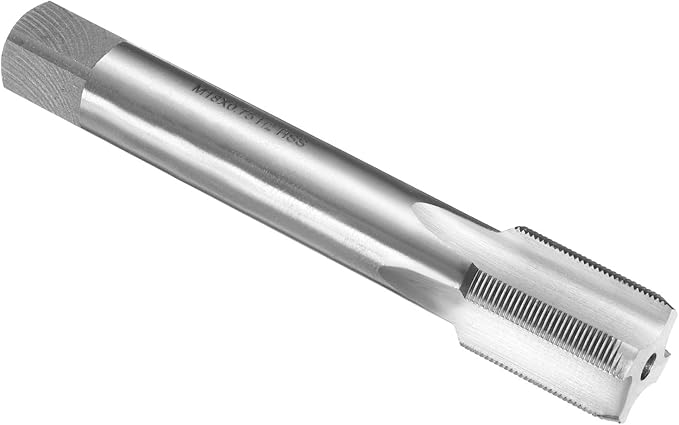 uxcell Hand Plug Tap M18 x 0.75 H2 Metric Thread Plug Style Taps Straight Flute Screw Tapping Threading Tool High Speed Steel HSS6542