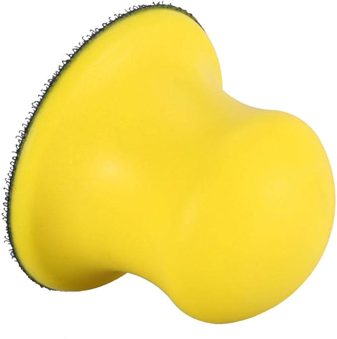 3 Inch Round Hand Sanding Block Foam Sanding Pad Hook Backing Plate for Random Orbital Sanders Polishers and DIY Surface Preparation