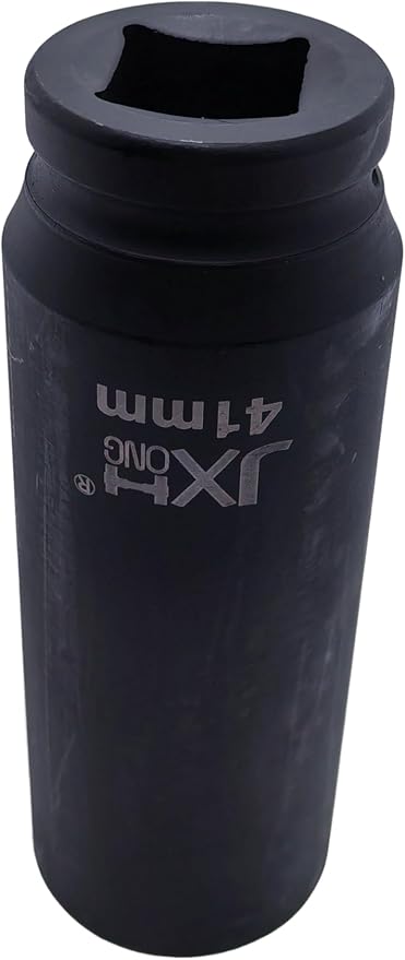 1-Inch Drive Metric Extra Deep Impact Socket, Heavy-Duty,6-Point, 6.3-Inch Long, Heat-Treated Cr-V Steel (41mm)