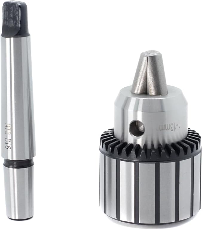 Drill Chuck JESTUOUS B16 Key Type 1/2 Inch(1-13mm) with MT2 Morse Taper Arbor Heavy Duty Chucks