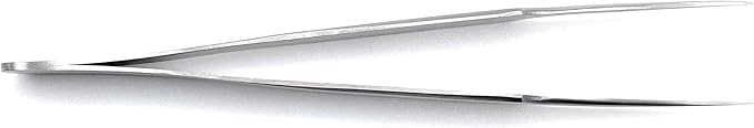 High Precision Forceps, Fine Point Tip Tweezers, 4 1/2 Inches, For Lab, Electronics, Jewelry, Hobbies