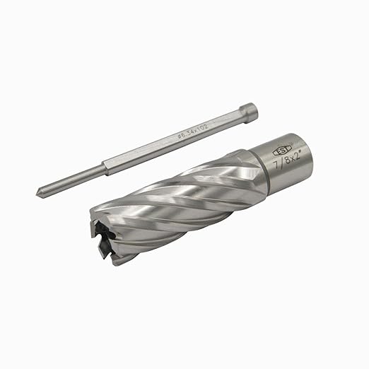 HSS M2AL Annular Cutter 2" DOC with 3/4" Weldon Shank for Magnetic Drill Press by EST (D7/8" X 2")