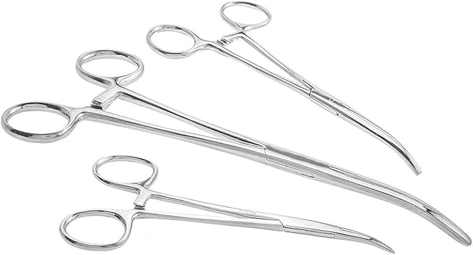 SURGICAL ONLINE Ultimate Hemostat Set, 6 Piece Ideal for Hobby Tools, Electronics, Fishing and Taxidermy (8", 6.25" and 5")