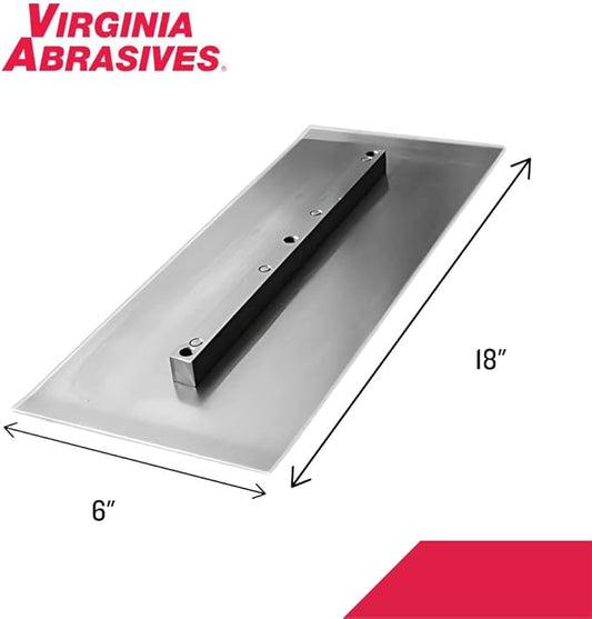 Virginia Abrasives 6" x 18" Finishing Blade for Concrete/Masonry, Fits 46" Trowel