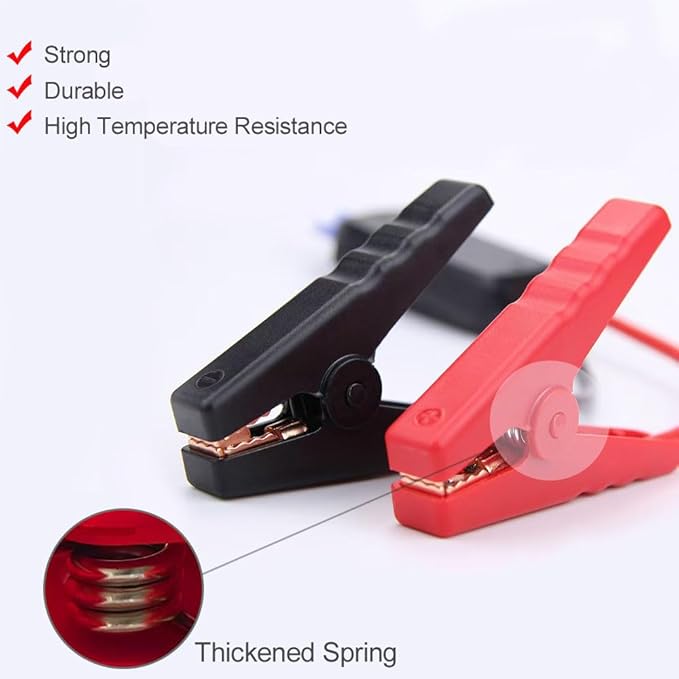 Jumper Cable Clamps Compatible with Mil.waukee M18, Silicone wire 6FT 8AWG Cable,18V Battery Jumper Starter for Mid-Size Cars Light Trucks Car Jump Starting Using Tool, 392 ??(200??