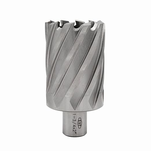 HSS M2AL Annular Cutter 2" DOC with 3/4" Weldon Shank for Magnetic Drill Press by EST (D1-3/4" X 2")
