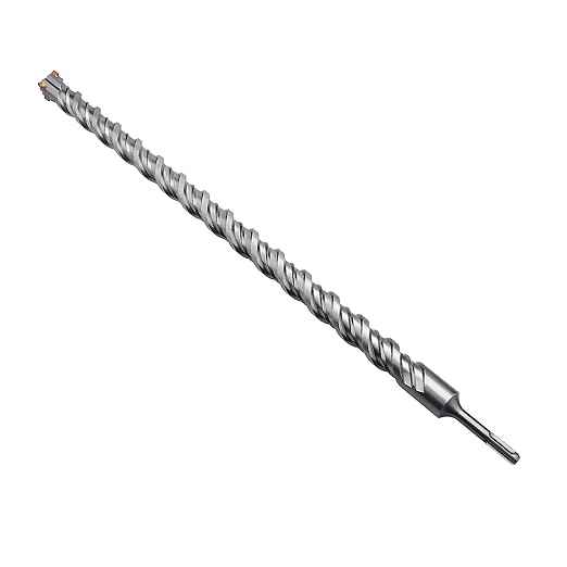 1-1/4" x 31.5" SDS Plus Rotary Hammer Drill Bit, Concrete Drill Bit Cement Drill Bit,for Concrete, Brick, Cement and Stone (31.5" Length, 1-1/4" Diameter)