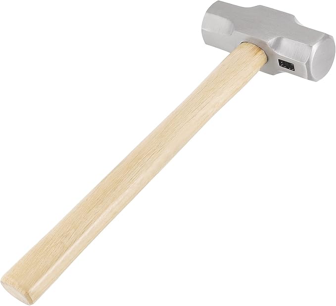 2 Pack 4 lbs Mini Sledge Hammer, Small Sledge Hammer with Wooden Handle for Demolition, Stake Driving, Cracking Stone and Concrete
