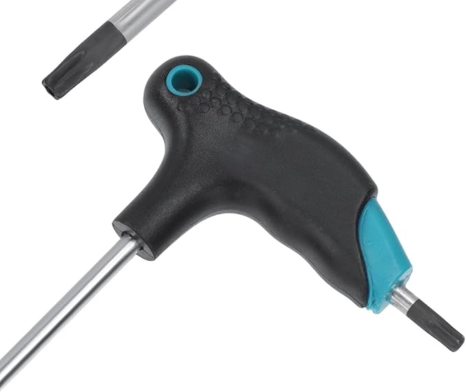 Antrader T20 Torx Wrench,Anti Tamper Proof Hex Key,Cr-V Steel T-Handle Dual End Long Arm Screwdriver 2pcs