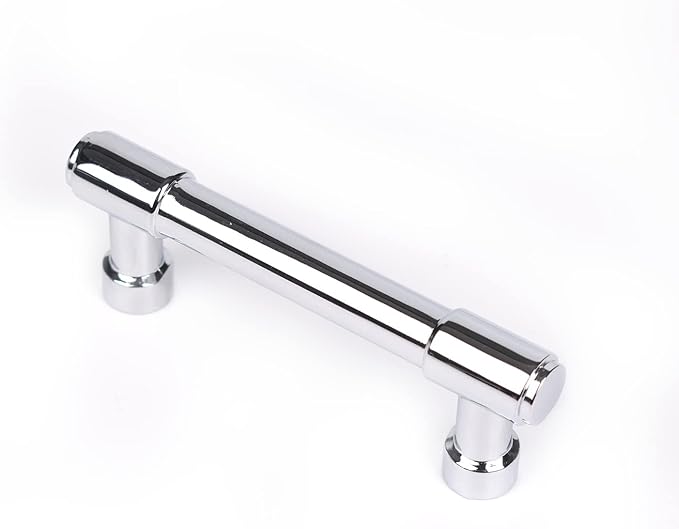 khtumeware Polished Chrome Cabinet Pulls - Center to Center 3" (Approx. 76MM) - Pack of 6 - Kitchen Handles for Cabinets Cupboard Handles Drawer Pulls.