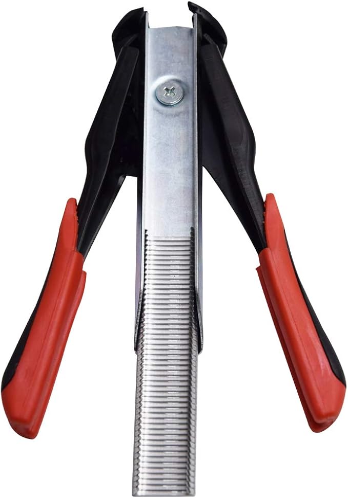 Hog Ring Pliers Kit Gun, Manual D-Type HR22 Staple Gun &1600 pcs Galvanized Clips Hog Rings, Professional Upholstery Installation Kit, Fastener Gun, Nailer Pliers for Feed Fence Birdcage