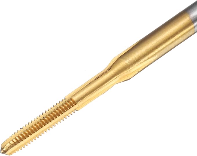 uxcell Metric Thread Tap M2 x 0.4 H2 80mm Straight Flute Screw Thread Milling Machine Taps Threading Tapping Repair Tool