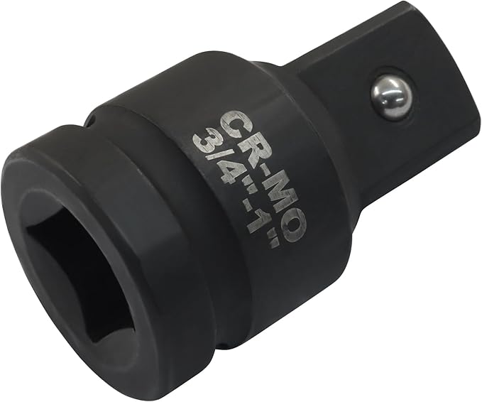3/4" Female to 1" Male Impact Socket Adapter, Black Wrench Socket Adapter For Impact Driver