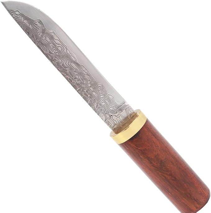 MASALONG KNI210 Damascus steel blade rosewood office decoration shape knife Suitable for opening office envelopes Decorative decoration