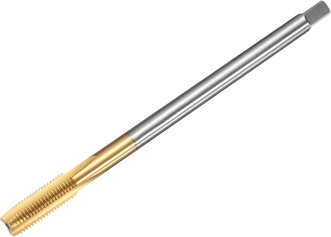 uxcell Metric Thread Tap M8 x 1 H2 120mm Straight Flute Screw Thread Milling Machine Taps Threading Tapping Repair Tool
