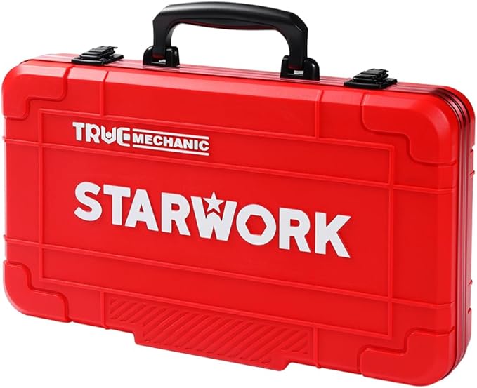 STARWORK TRUE MECHANIC??30-Piece, 120T SAE&Metric Ratcheting Wrench Set, Gift Series with Red case, Professional