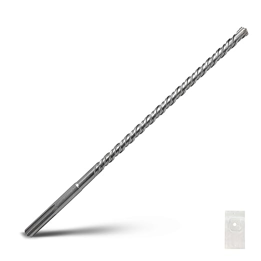 11/16 x 31 inch SDS Max Rotary Hammer Drill Bit, 18 x 800mm Masonry Drill Bit,Concrete Drill Bit for Masonry, Brick, Stone, Concrete (Length :800mm / 31 inch, 18mm (11/16 in) Diameter)