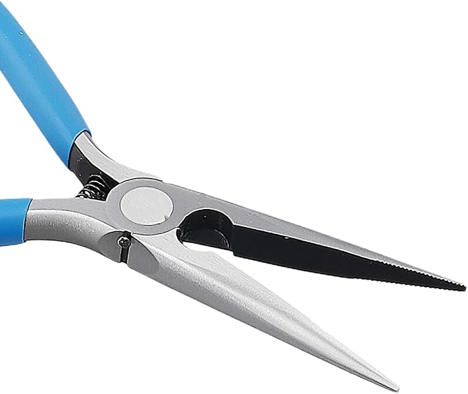 SINJEUN 3 Pack Small Needle Nose Pliers, 6.5 Inch Long Nose Pliers with Spring Loaded for Jewelry Craft Making Electronics Repair