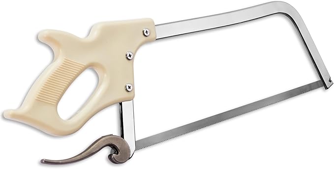 KATA Meat Bone Saw for Butchering: 17.5-inch Hand Saw Butcher Saw for Meat Bone Cutting - Meat Saw for Butchering at Home with SK5 Blade - Handsaws for Meat Processing, Processed Livestock and Game