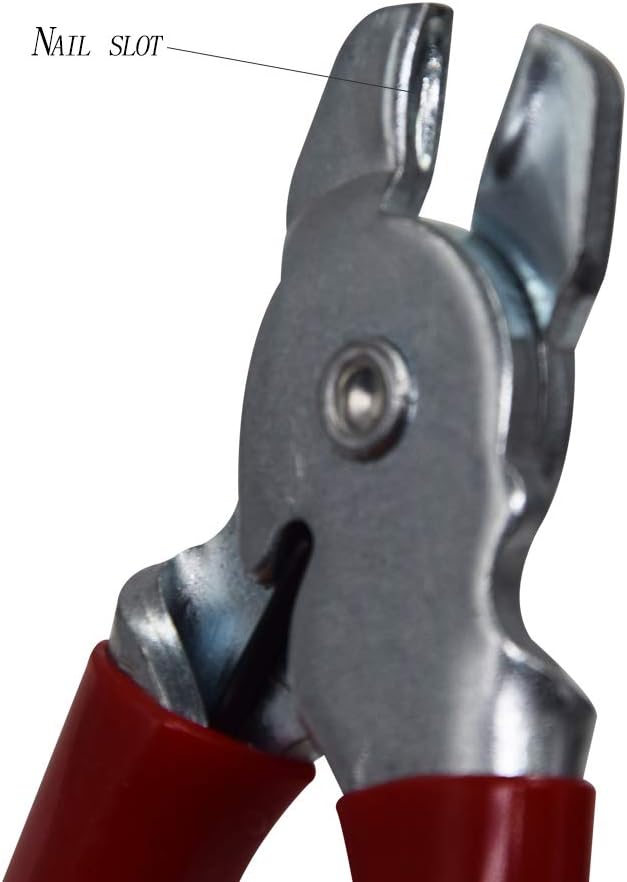 HARDK Hog Ring Pliers Set Straight, 300 PCS Galvanized Hog Rings - Perfect for Furniture Upholstery, Auto Upholstery, Plastic Meat & Sausage Casings