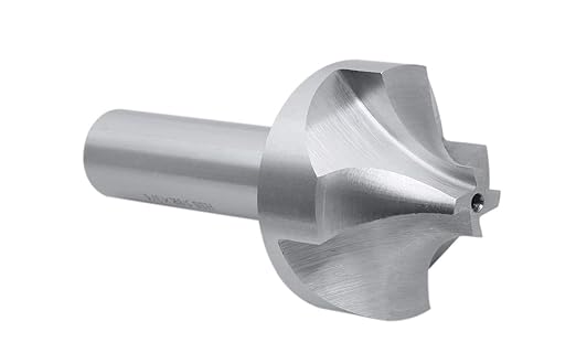 Accusize Industrial Tools 5/8'', H.S.S. Corner Rounding End Mills, 3/4'' Shank Dia, 1-15/16'' Cutter Dia, 4'' Overall Length, 1011-5834