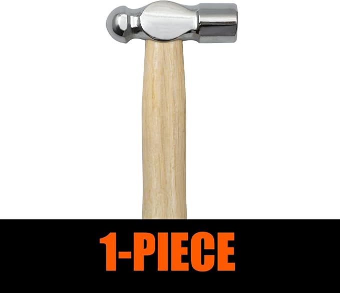 Mini Wooden Handle Round Head Hand Hammer,2 PCS Reinforced Ball Hammers,Round Head Wooden Handle,Escape Tool Hand Hammer for Prying Nails,Woodworking,Repairing,DIY