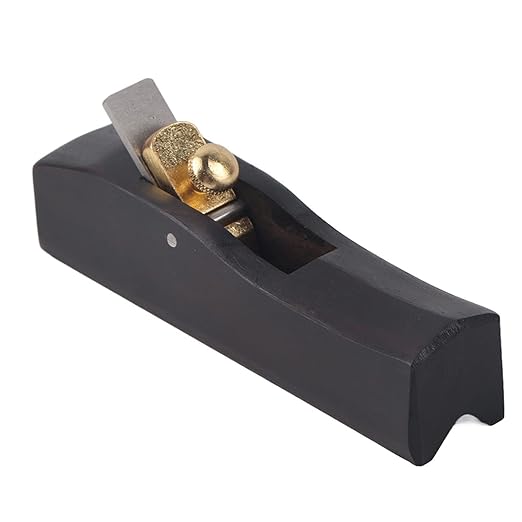 Woodworking Hand Plane with Ebony Wood Body for Smoothing and Trimming(120mm)