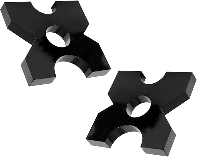 2 Pack Arbor Press Plate, 20 T Shop Press Plates AR400F Metal Material, H Frame Thickened Hydraulic Shop Press Plate Tool, 5 Notch (1" x 7" x 7")