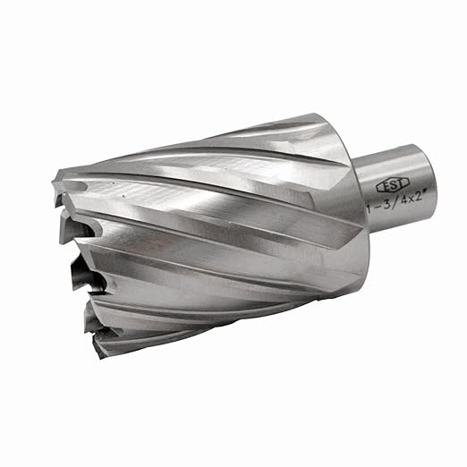 HSS M2AL Annular Cutter 2" DOC with 3/4" Weldon Shank for Magnetic Drill Press by EST (D1-3/4" X 2")